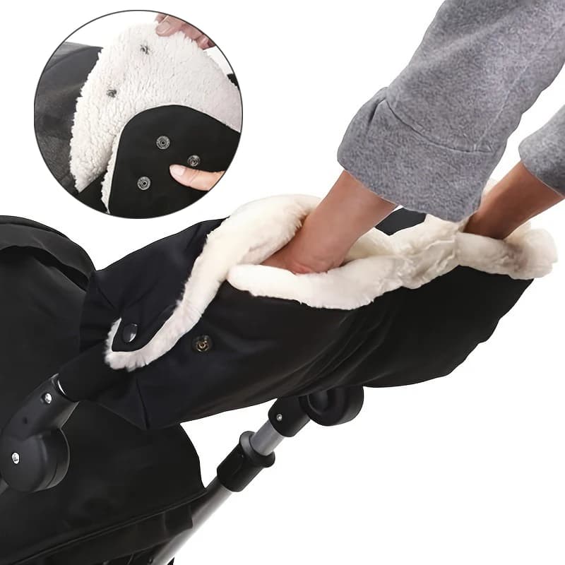 Guanti Invernali per Passeggino, Guanti Caldi e Spessi Universali Antivento per Neonati, Accessori per Passeggino in Acetamide