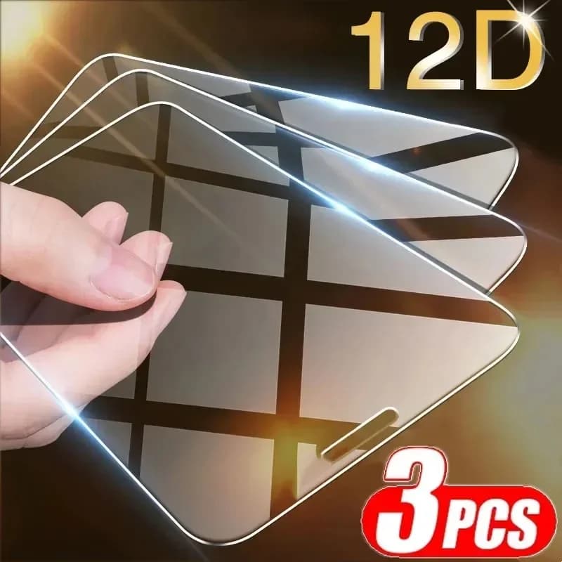 3 pcs tempered glass for iPhone 14 13 12 11 15 Pro Max Mini screen protection for iPhone 17 XR XS MAX 7 8 Plus 16 protective glass