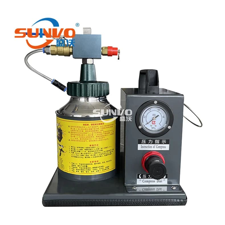 Produttore originale Prezzo economico 1.2L Mini spazzolatrice pneumatica per colla Spazzolatrice per colla per suola di scarpa