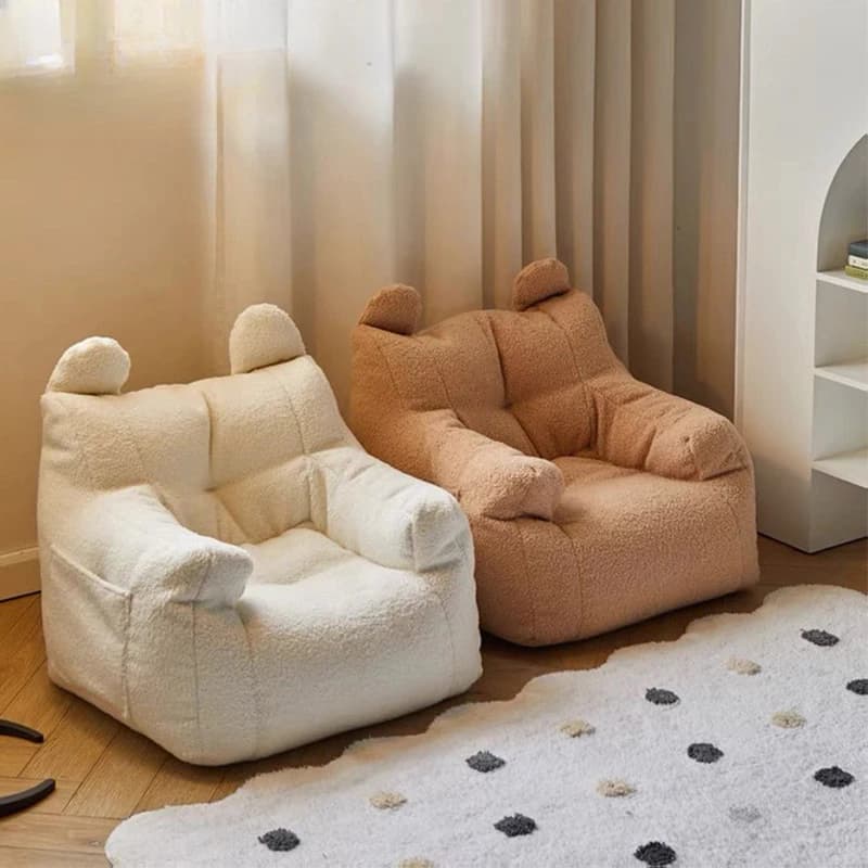 Simple Nordic Eco-friendly Backrest Soft and comfortable Person Single Sofa Cute Bag Chair Small sofas for children