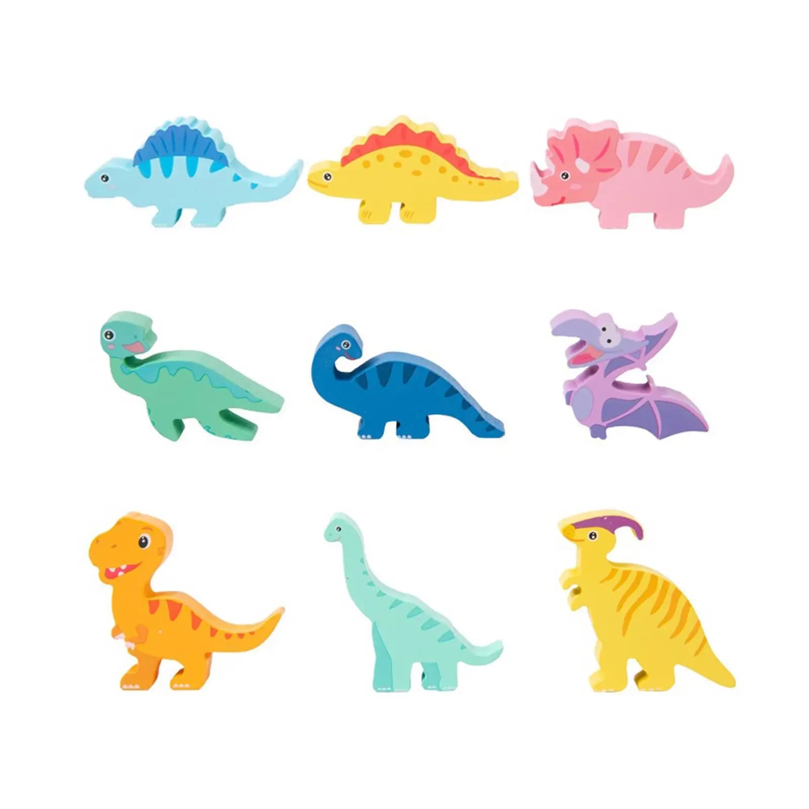 Giocattoli di dinosauro impilabili Giocattoli da costruzione di giochi di competizioni per l'equilibrio motorio fine
