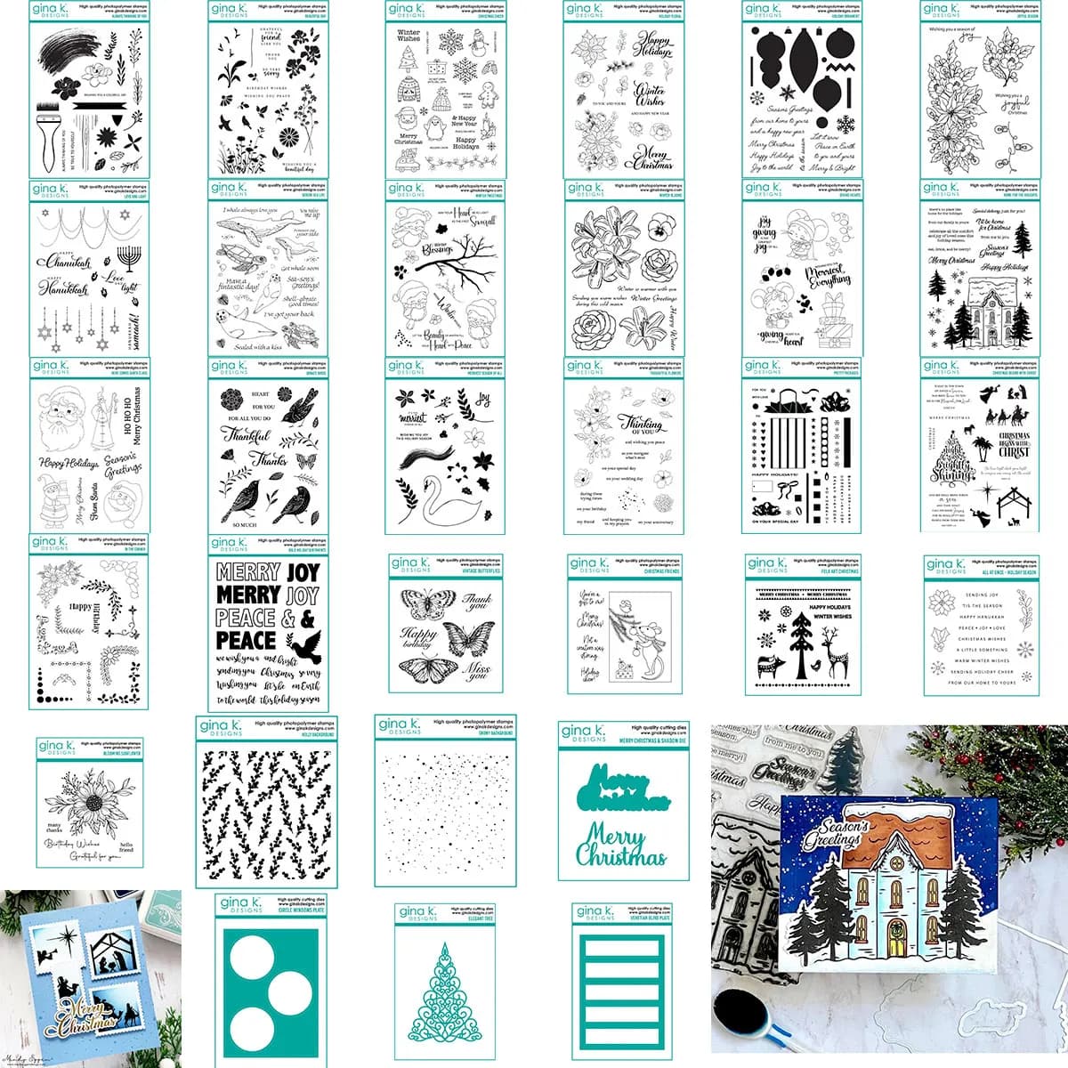 Snowflake/Elk/Christmas Tree Winter Themed Stamp & Die Set, Elements Tools for DIY Scrapbooking & Greeting Card