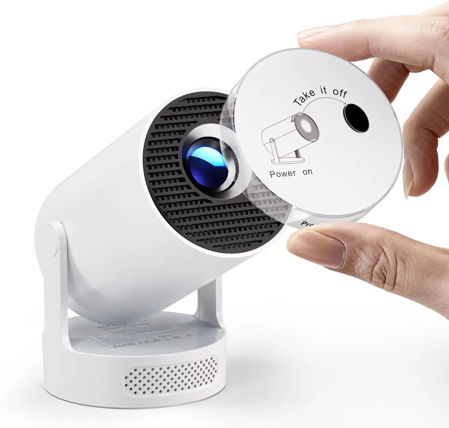 Mini proiettore 4K aggiornato 2025 con WiFi 6, Bluetooth 5.4, Keystone automatico, portatile per film domestici