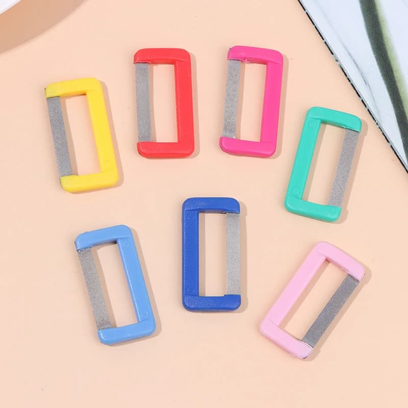 3 pcs Use & Drop Dentale Denti Polishing Dentizing Strip Orthodontic Orthodontic Interproximal Polishing Tool Whitening of Denti Materials