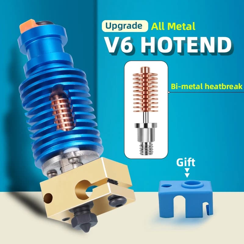 Compatibile con E3-D All Metal V6 Hotend Kit per Drago-n V6 J-Head Pursai3 MK3S Stampante 3D a estrusione diretta DDE Titan aggiornata