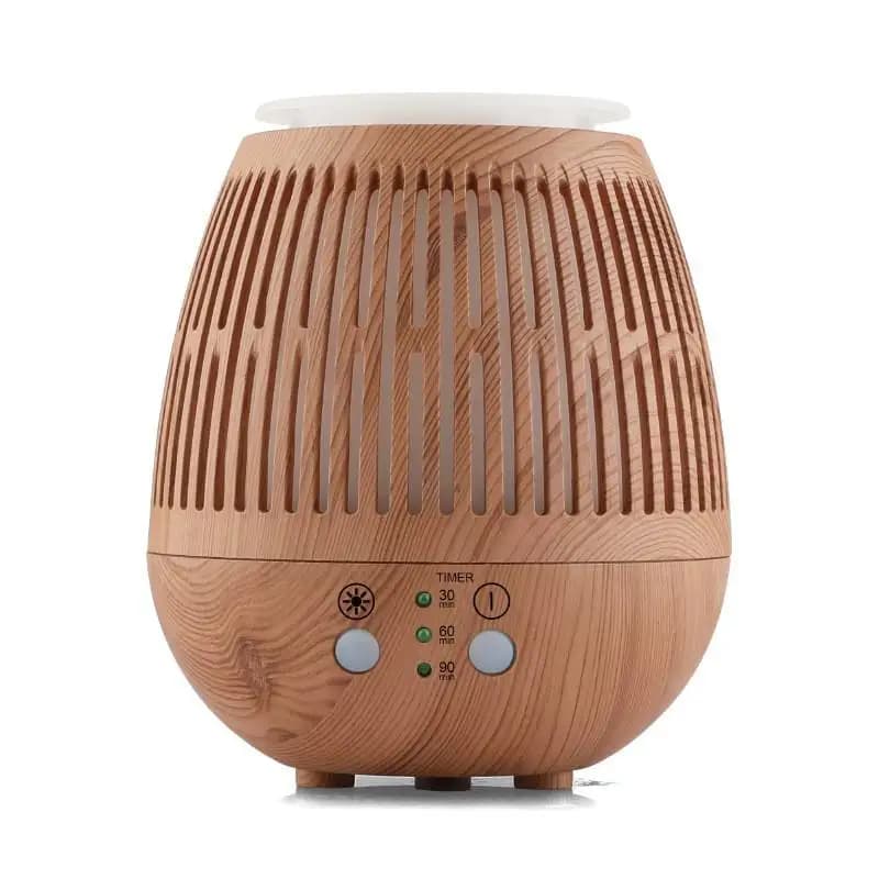 Retro Wood Grain Essential Oil Diffuser Ultrasonic Office Home Air Purifier Humidifier