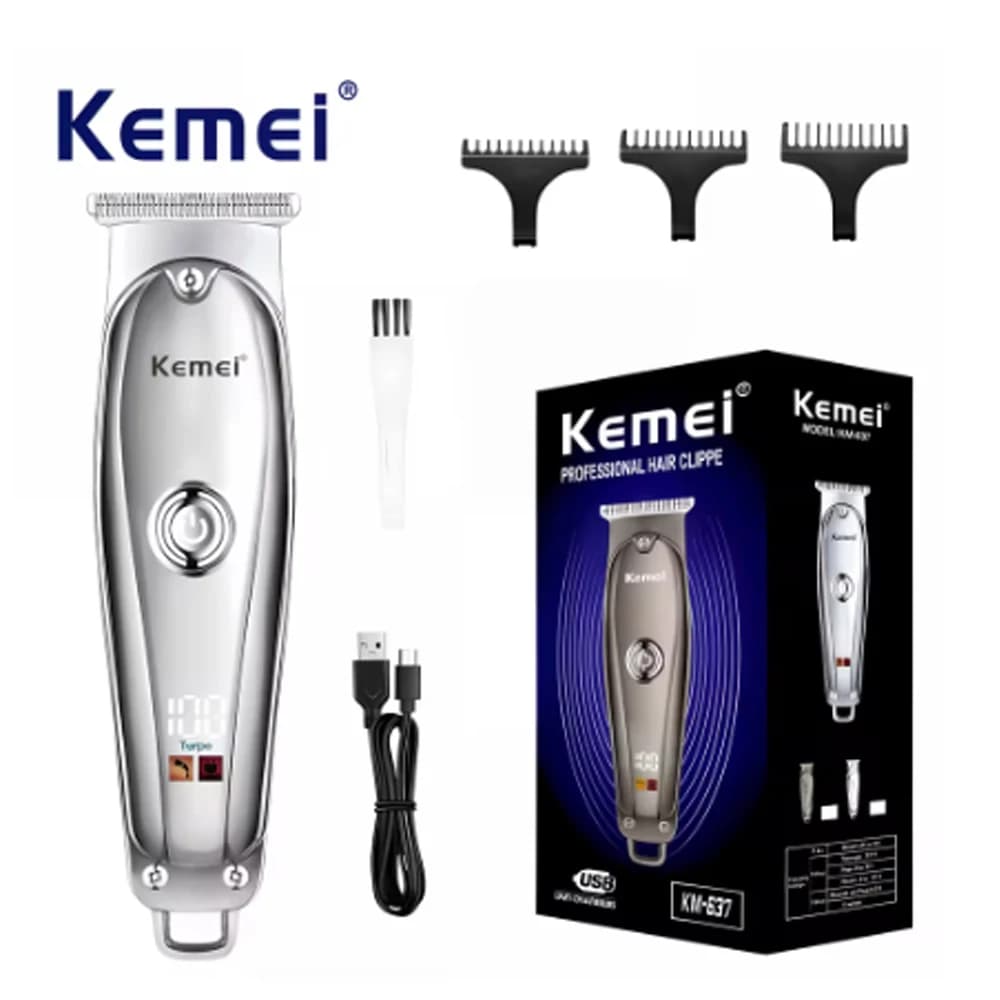 Kemei-637 Haircuts for men Barba Trimer Professional Haircut Electric Shaver Haircutting Machine Electric Shaver