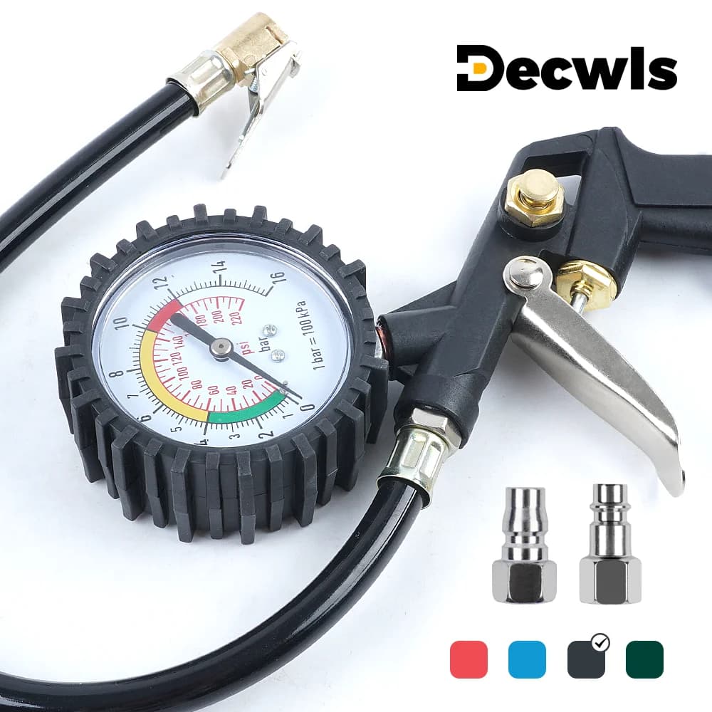Manometro per pneumatici con interfaccia UE/JP, per auto, moto, SUV, pompe di gonfiaggio, strumenti per la riparazione dei pneumatici, manometro per il monitoraggio della pressione dell'aria, per compressore d'aria
