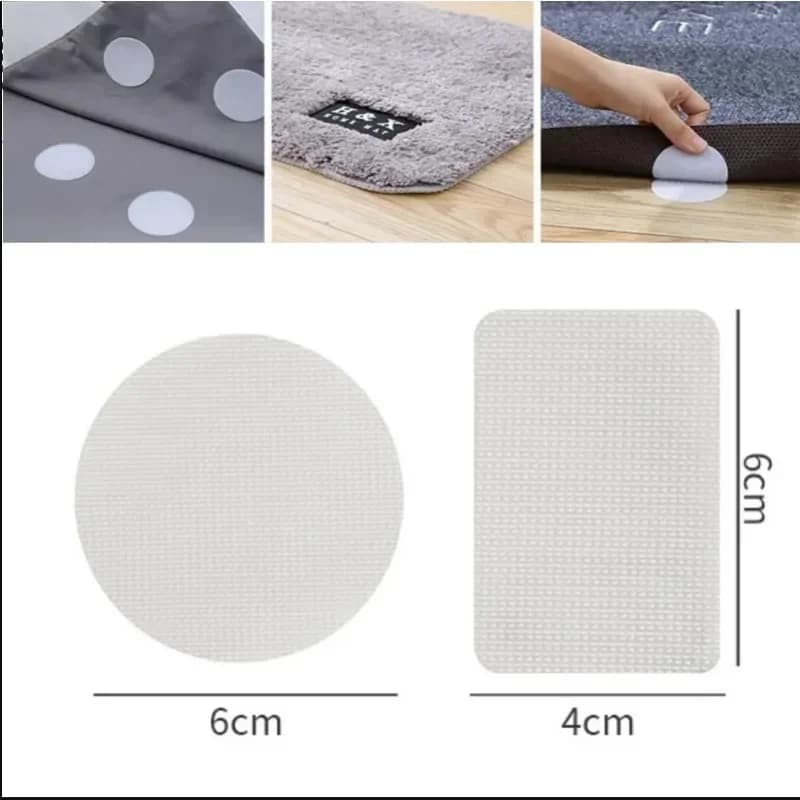 10PCS Self-adhesive Velcros Tape Traceless on Both Sides Anti-run Double Sided Anti-slip Buckle Foot Pads Sofa Fixing Sticker
