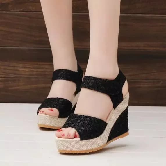 Piattaforma con zeppa con tacco alto bocca di pesce 2022 nuovi sandali con punta aperta da donna scarpe da donna Comfort scarpe firmate estive