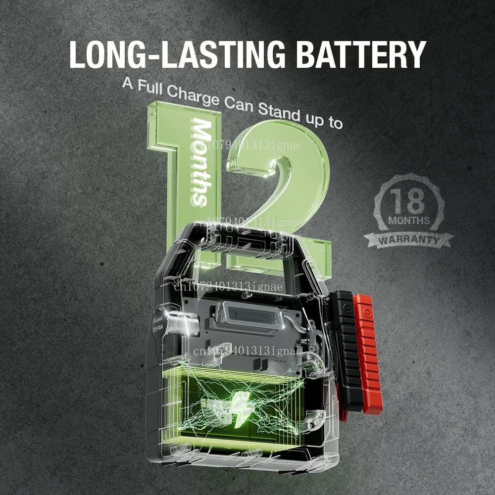 Avviatore di emergenza per batteria per auto ad alta potenza modello 99C 6000A corrente di picco 12V/24V per trattore con power bank 42000mAh