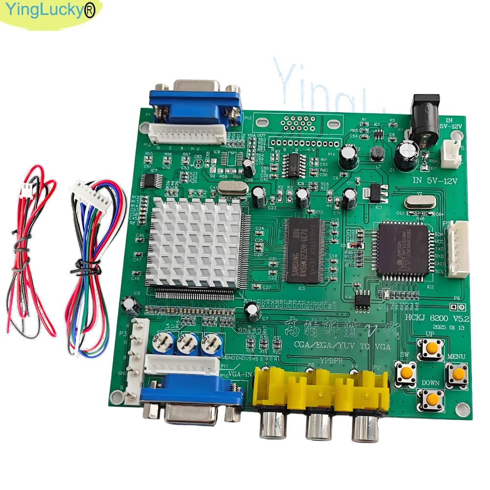 Scheda convertitore video per giochi arcade Adattatore HD RGB/CGA/EGA/YUV a VGA per console di gioco classica