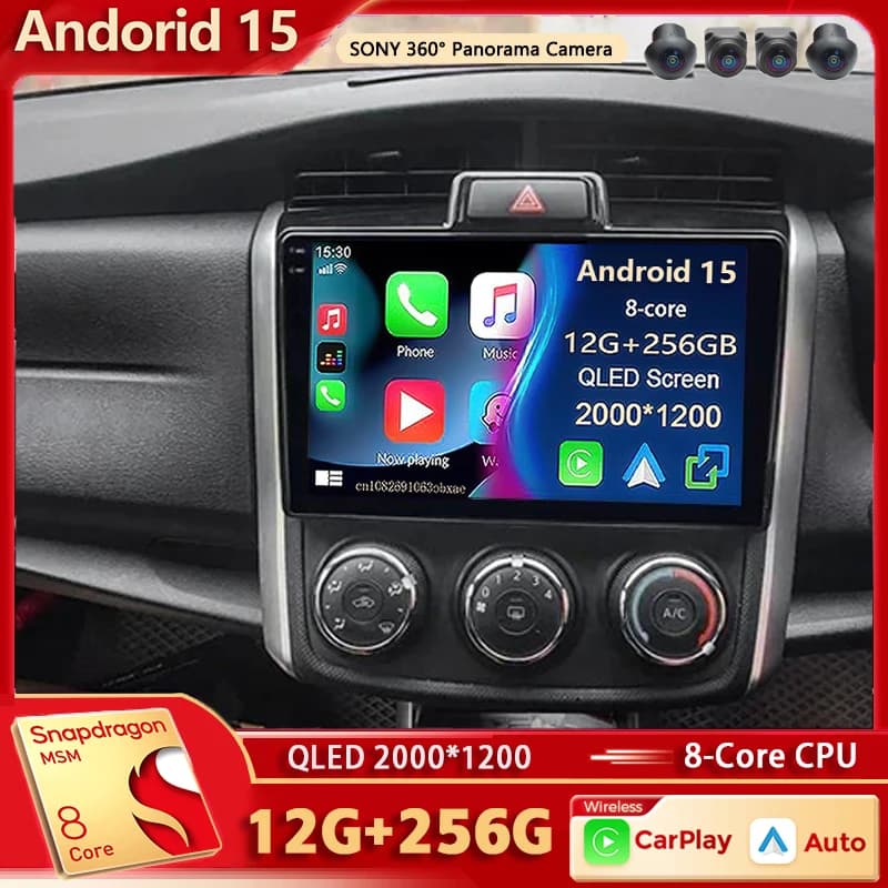 Android 16 Qualcomm Car Radio Multimedia Player For Toyota Corolla Axio 2 Fielder 3 E160 2012-2021 Auto Carplay Stereo wifi+4G