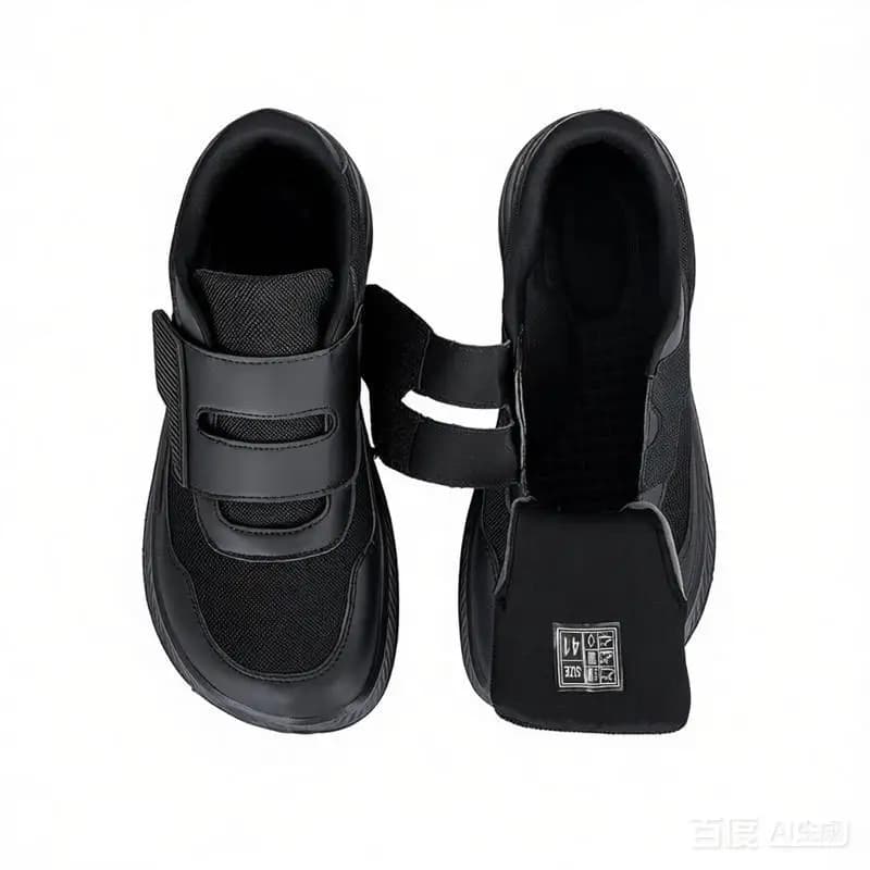 Scarpe Ortopediche Regolabili con Punta Larga per Anziani, Diabetici, Piedi Gonfi, Alluce Valgo, Eversione del Pollice