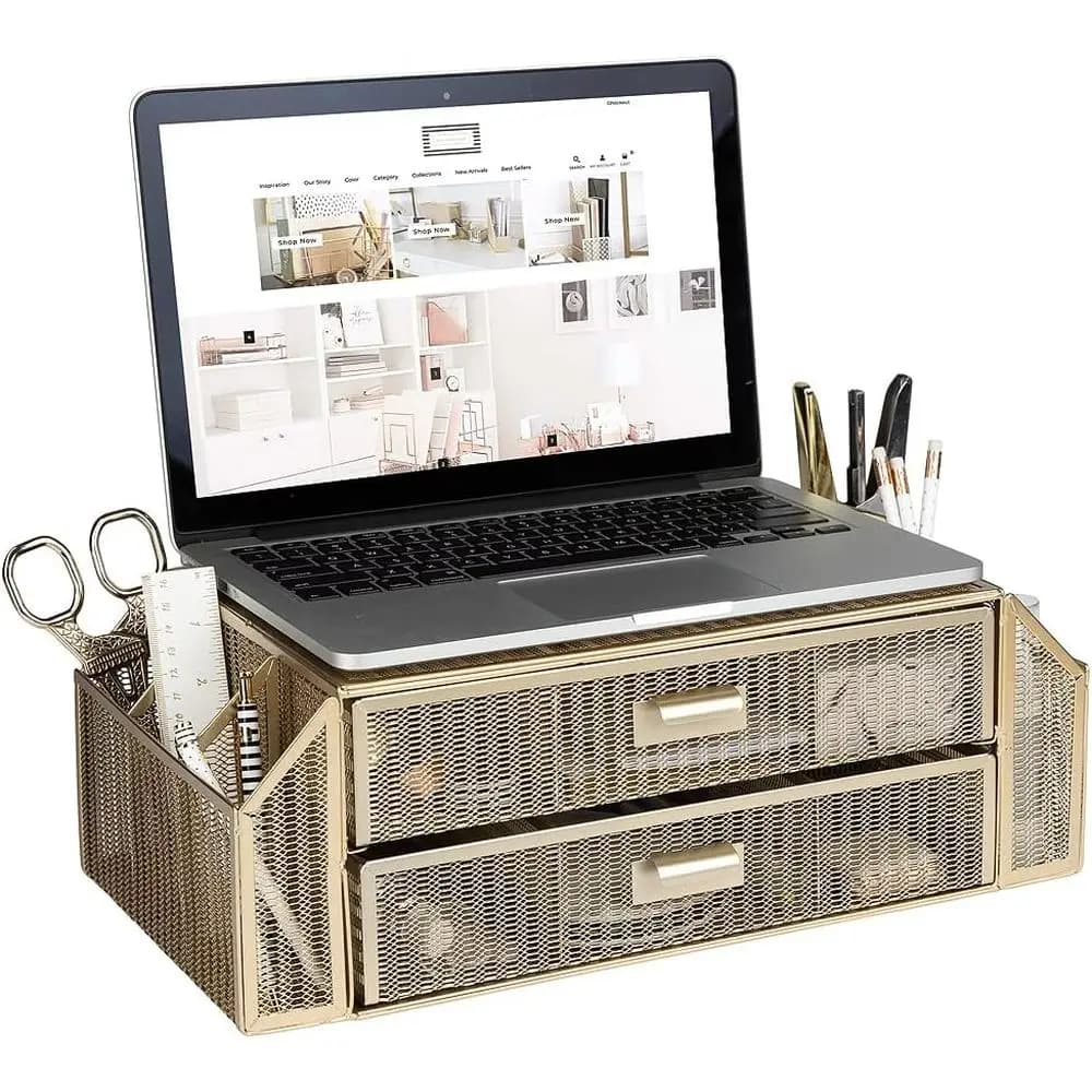 Support for Monitor with Storage compartment - Laptop Desk Organizer