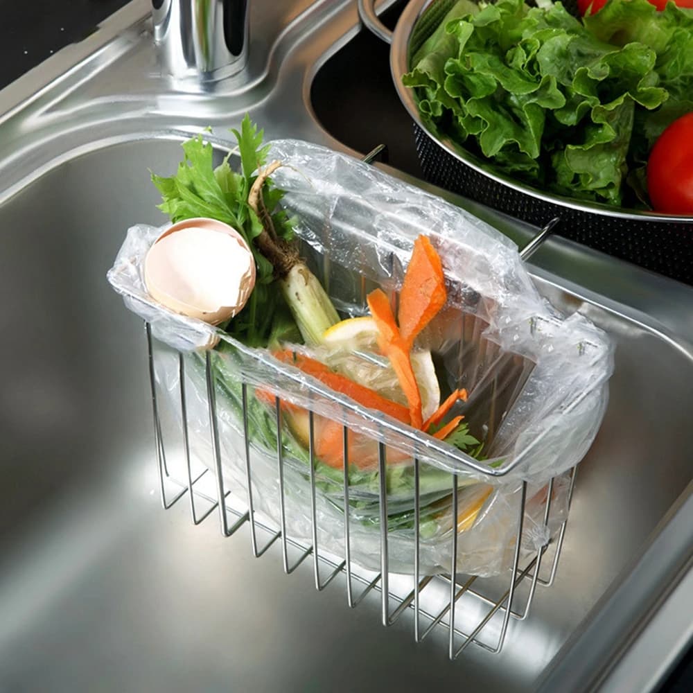 Cestello porta spugne e accessori da lavello resistente alla ruggine, portaoggetti per spazzole, scolapiatti, portaoggetti da cucina