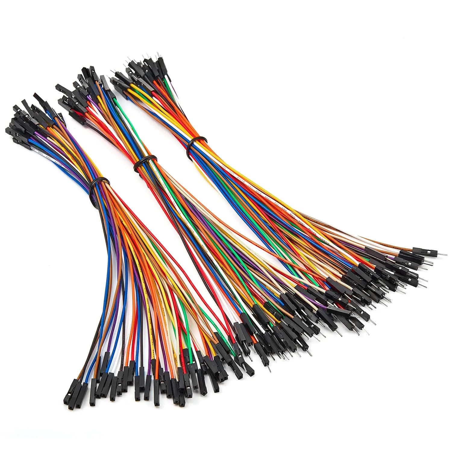 120 Pieces Jumper Cables for Breadboard at 40 Pins, from Male to Male/ Female to Female/ Female to Arduino DIY 20cm