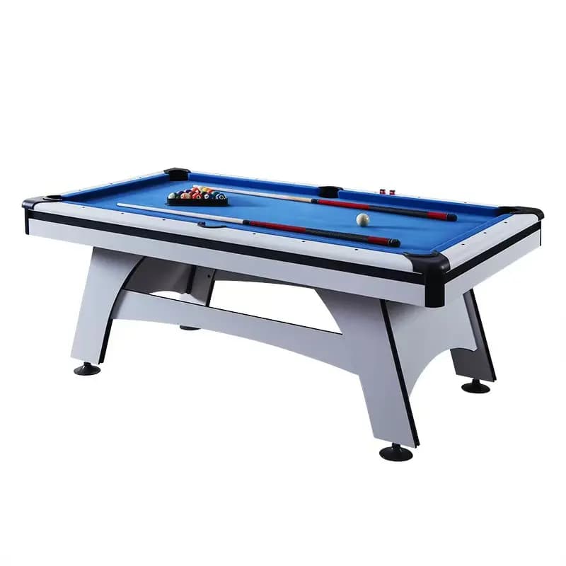 Premium Quality 7/8/9FT MDF Indoor Pool Billiard Table Rubber Cushion & PVC Pocket With Cue Accessories On Sale