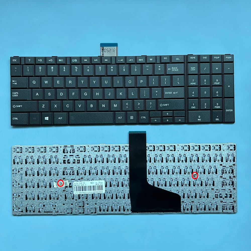 C50-A US Spanish Keyboard For Toshiba Satellite C50D-A C50-A C55D-A C55-A C50D C55DT-A C55T-A C55 C55D C70 C75 Laptop NO Frame