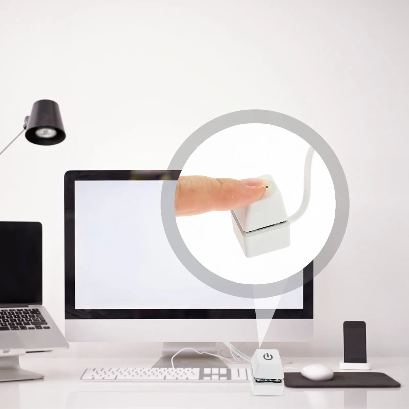 Pulsante di accensione professionale per PC desktop con cavo di prolunga lungo per un facile controllo esterno, compatibile con case di computer e HDD