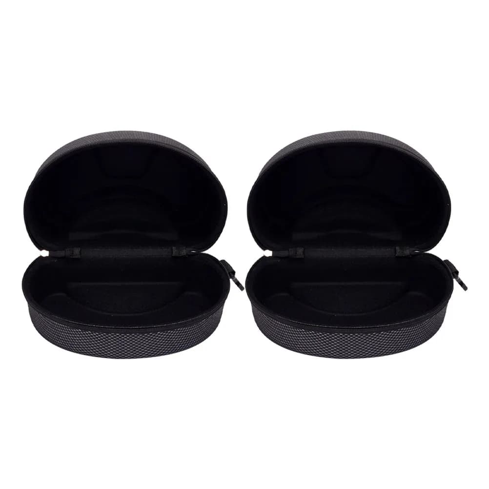 2 Pezzi Custodia Rigida Oversize per Occhiali da Moto e Sci, Impermeabile Antiurto con Fodera Morbida per Grandi Dimensioni