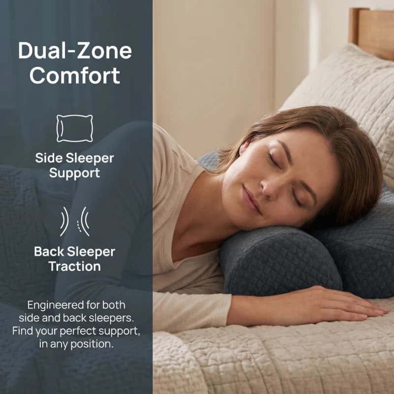 Cuscino Cervicale Regolabile in Memory Foam per Relax di Spalle e Collo, Supporto Ergonomico Ortopedico Sagomato