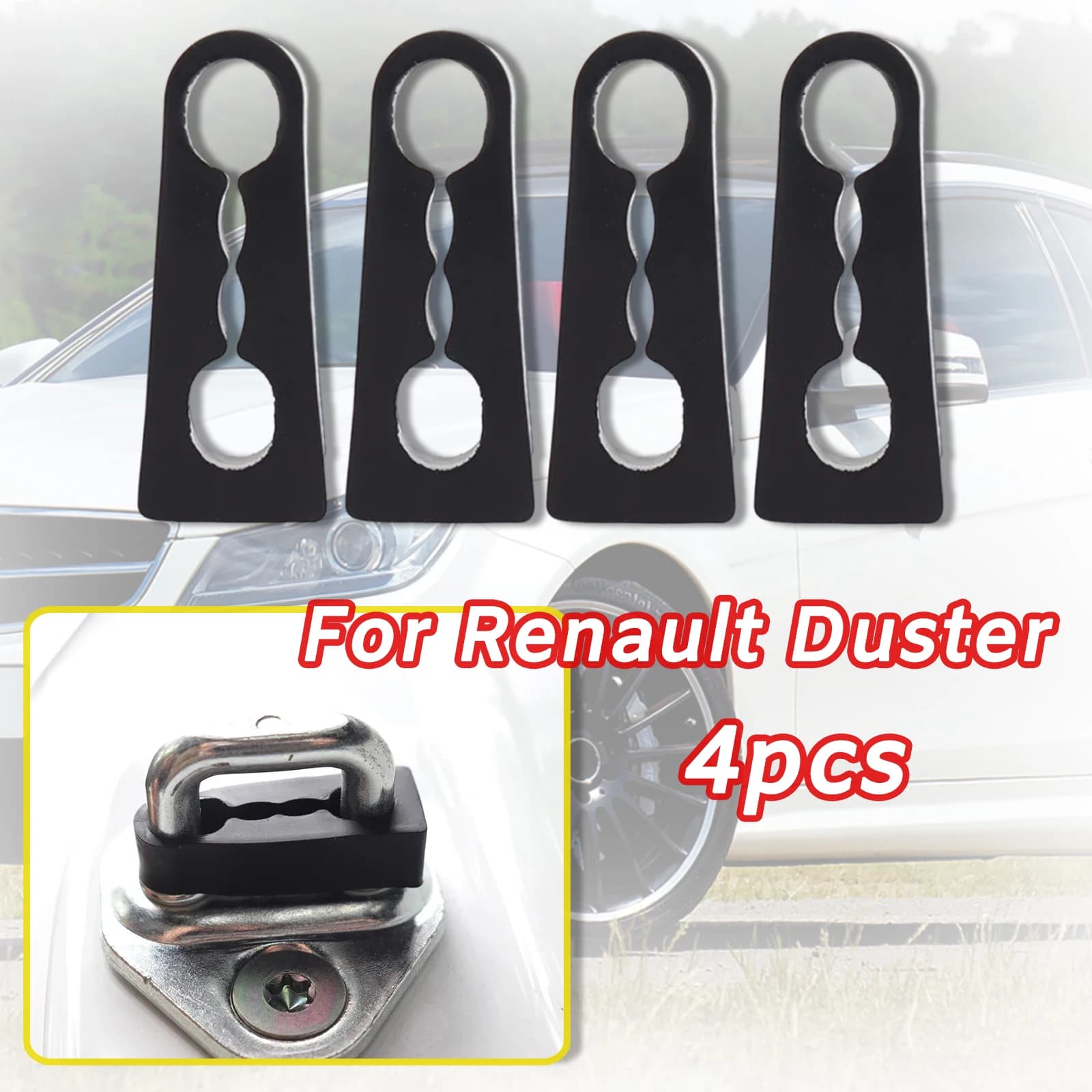 4 pezzi per Renault Duster Dacia Duster HMDoor Lock Damper Buffer Deadener Seal Stop protezione per non udenti insonorizzata 18-2023 cuscino