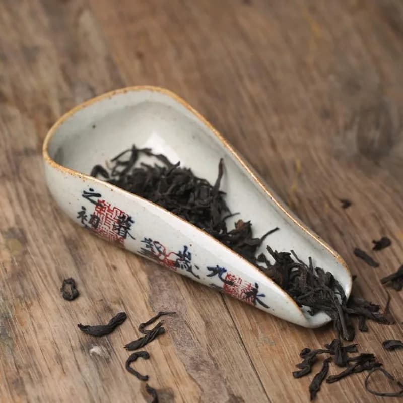 1PC Vintage Chinese Calligraphy Tea Spoon Pottery Cha Ze Tea Set Accessories Tea Ceremony Tea Scoops