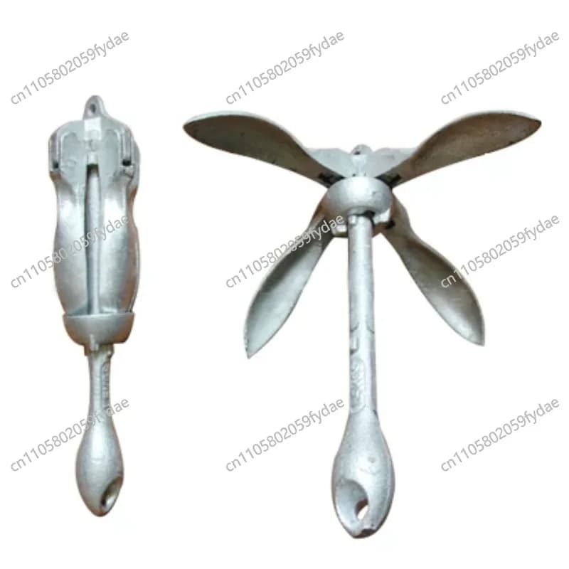 Hot Dip Galvanized Folding Anchor Type A Boat Anchor, Umbrella Lotus Cross Folding