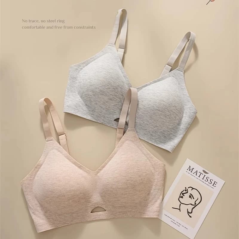 Reggiseno push-up senza cuciture da donna, anti-cedimento, comodo intimo per il petto piccolo, traspirante, senza bordo, lingerie di supporto