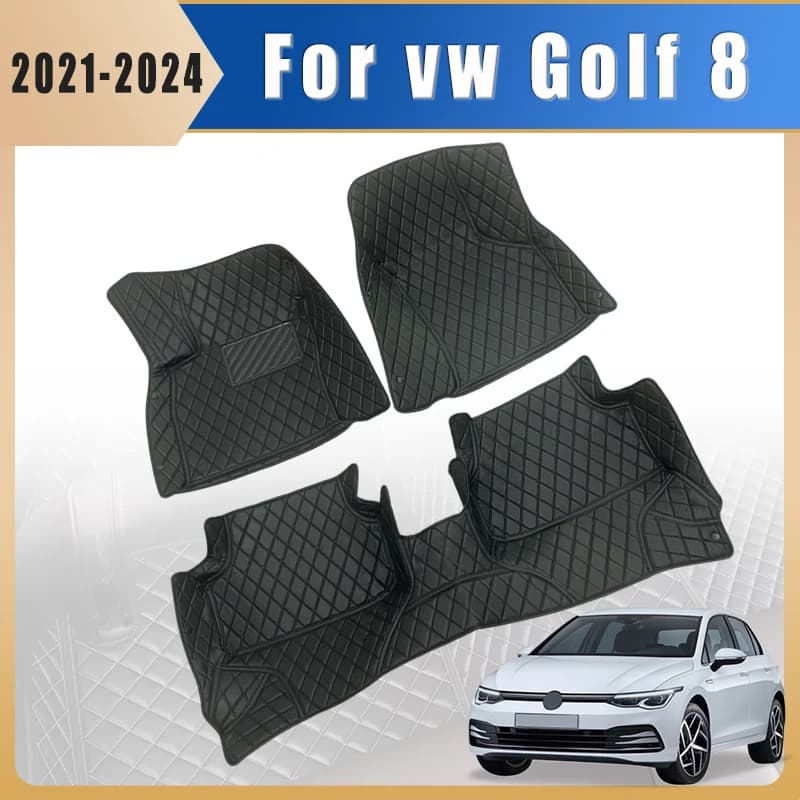Car mats Tronco Car mats for Golf 8 2024 2023 2022 2021 Foot reliefs Accessories Interior Pedals Products For Volkswagen vw