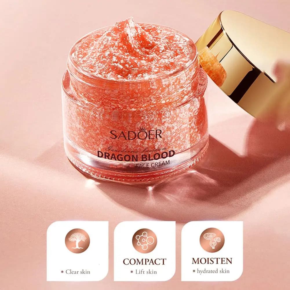 Crema Viso al Sangue di Drago con Retinolo ed Essenza di Placenta, Illuminante, Rassodante e Liftante, Cosmetici Coreani per la Cura della Pelle Femminile