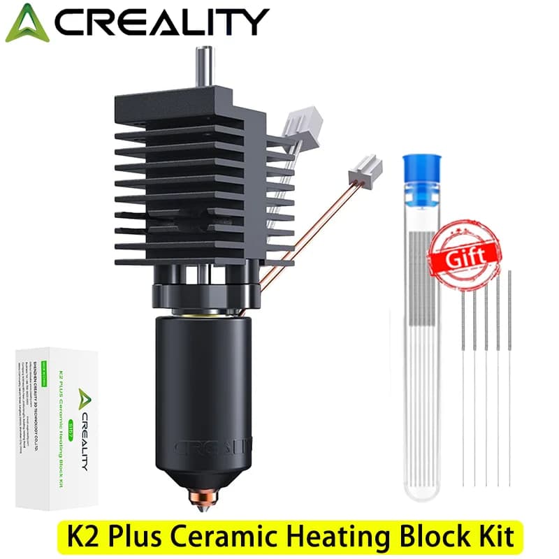 Kit Hotend in Ceramica Creality K2 Plus, Ugello a Sostituzione Rapida K2 Plus Completamente in Metallo e 300 ° Parti di aggiornamento del blocco riscaldante C