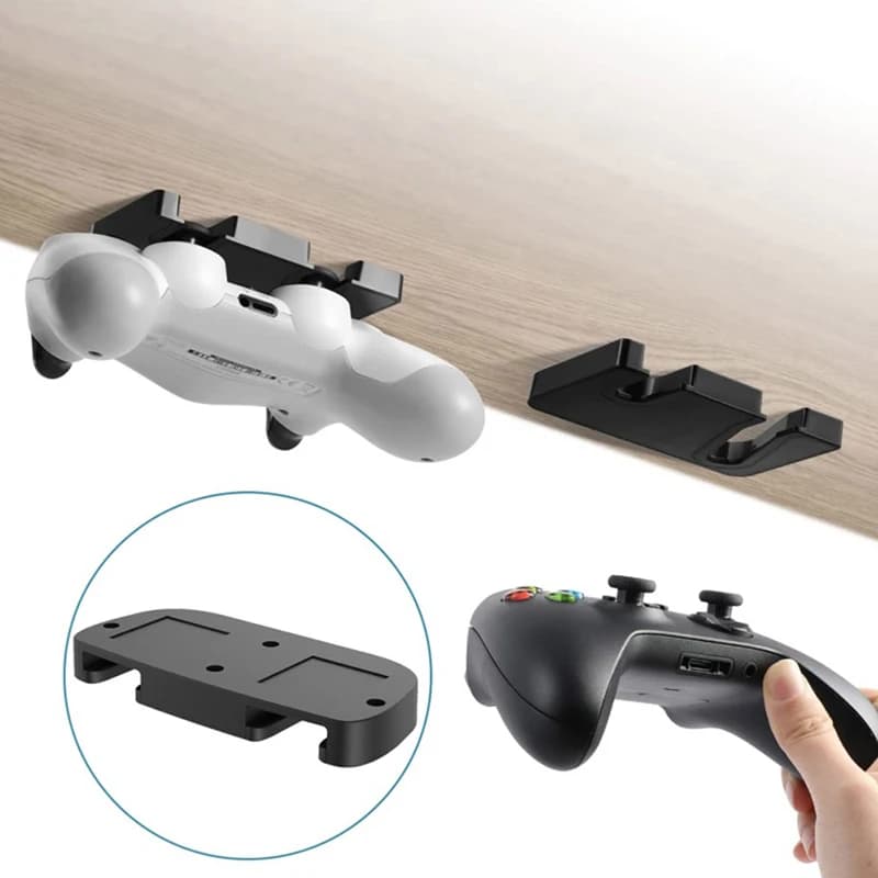 1Pc portatile nero controller di gioco appeso portaoggetti maniglia staffa per gamepad supporto per console supporto per accessori di gioco Ps5/ps4