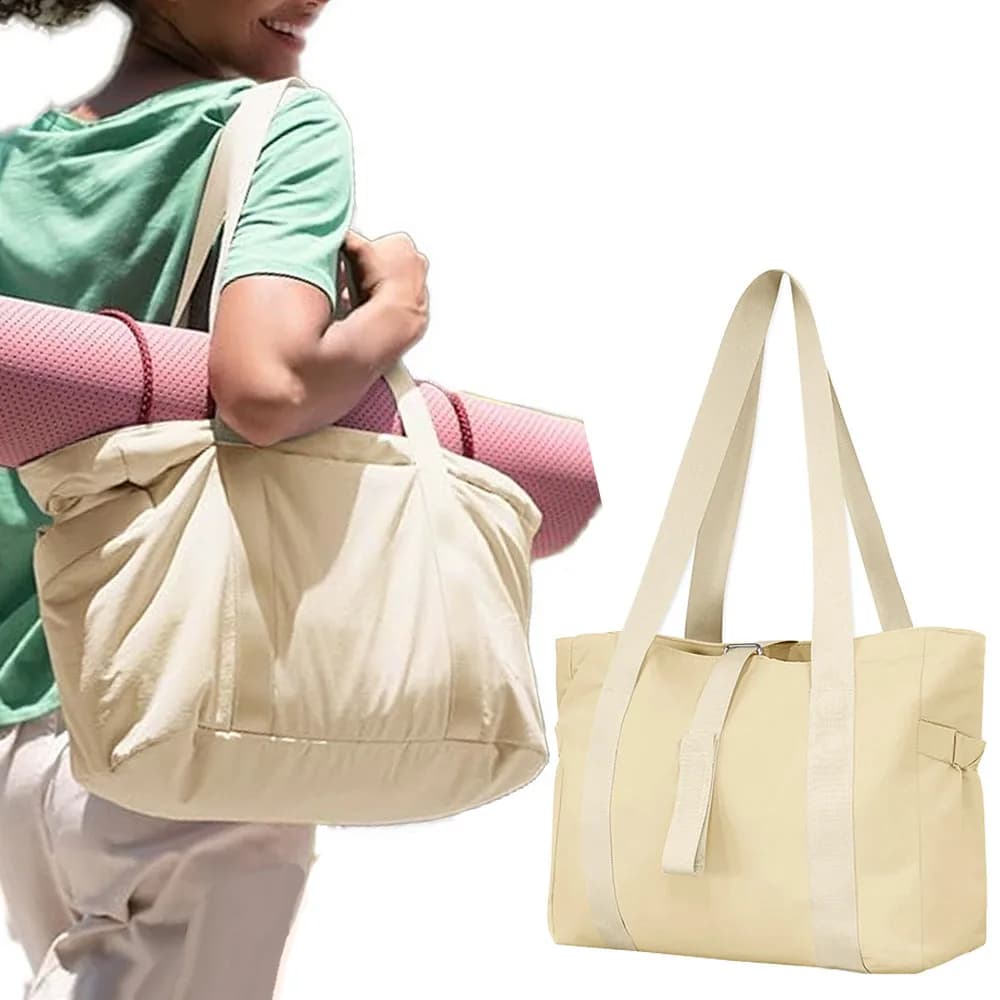 Women's Waterproof Zippered Travel Handbag, Lightweight Weekend Travel Bag, Yoga/Gym Weekend Getaway Bag, Laptop Handbag