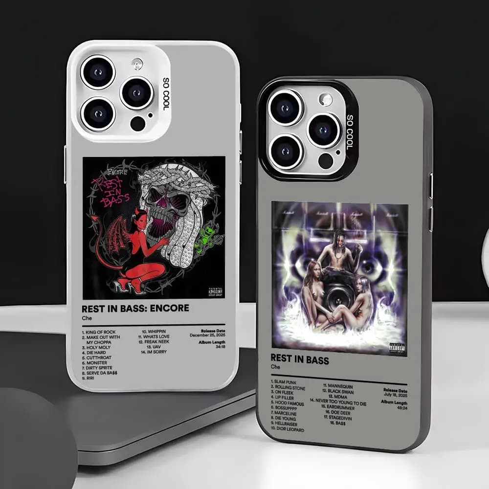 Custodia per telefono antiurto American Rapper c-che per iPhone 17 16 15 14 13 12 11 Pro Max Air, opaca, laser, effetto aurora