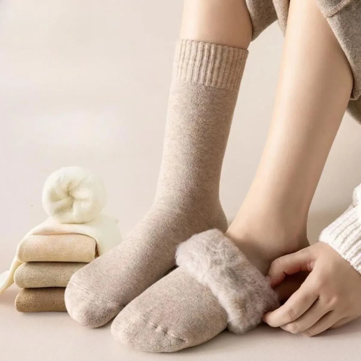 1 pair of winter warm socks for women socks for heated boots extra thick long socks for the cold season winter accessories