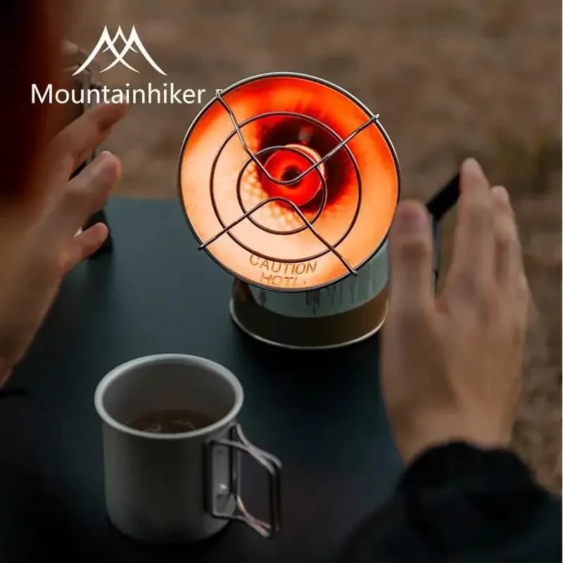 Mini Mountainhiker Portable Gas Stove for Open Camping, Small Solar Gas Heater Ideal for Ice Fishing and Winter Fishing