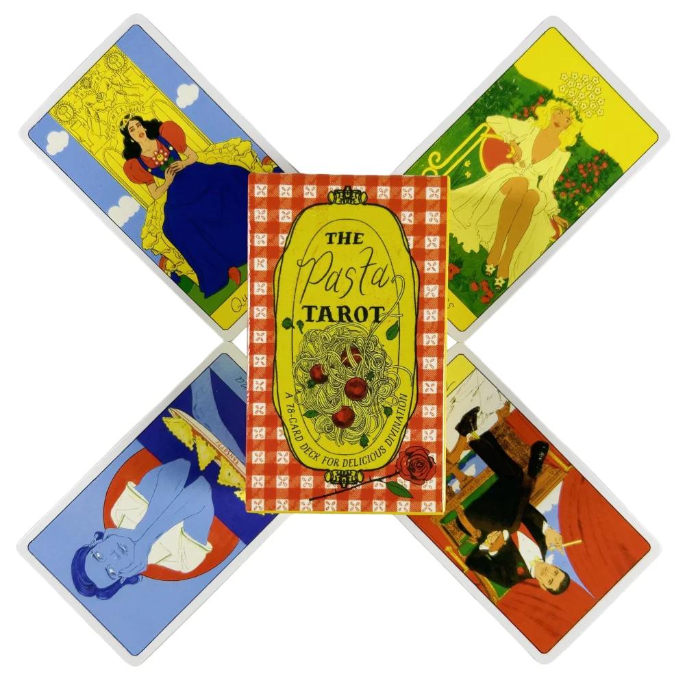 The Pasta Tarot Cards Un mazzo da 78 Oracle English Visions Divination Edition Borad Playing Games