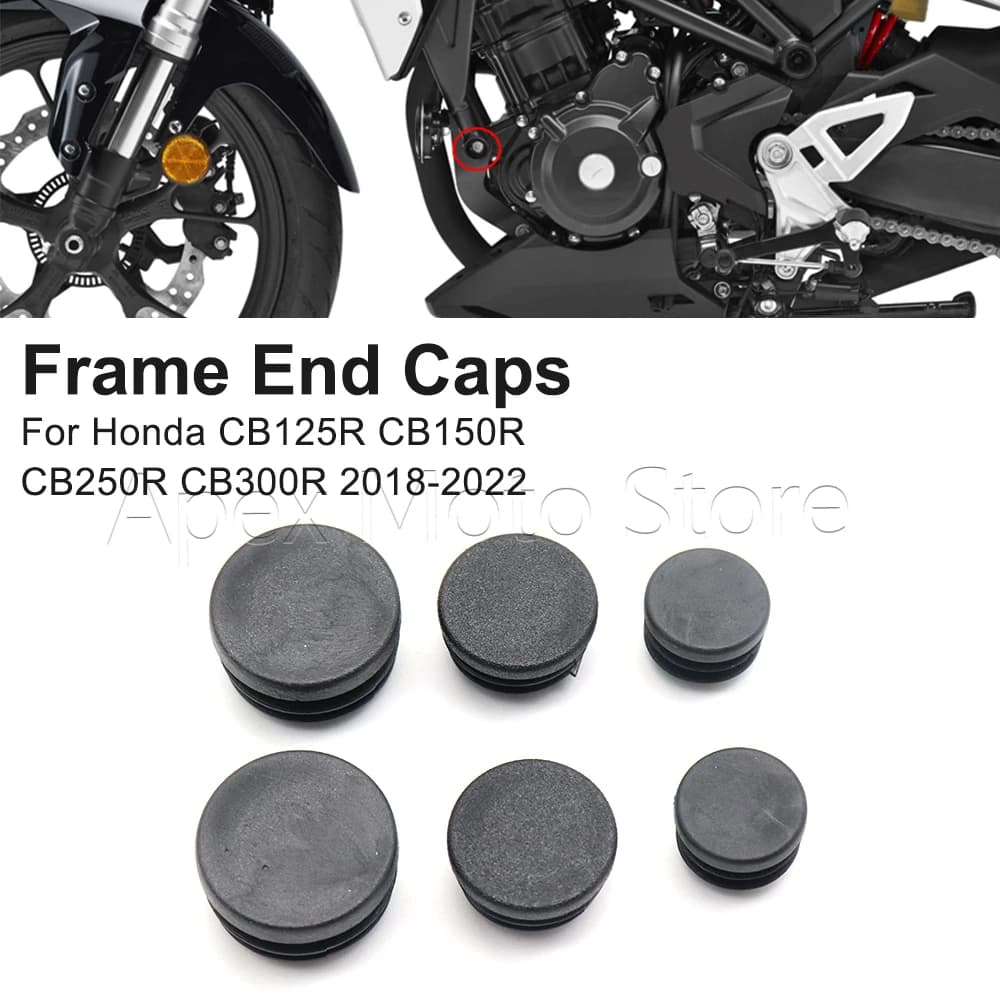 Motorcycle Accessories Frame Hole Cover Caps Plug Decorative Frame Cap Set For Honda CB125R CB150R CB250R CB300R 2018-2022