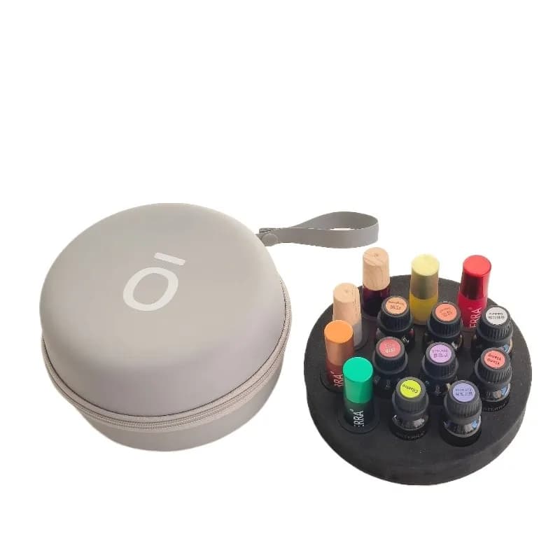 Organizer portatile da appendere per oli essenziali e profumi, con 14 scomparti per flaconi roll-on da 10ML e 15ML