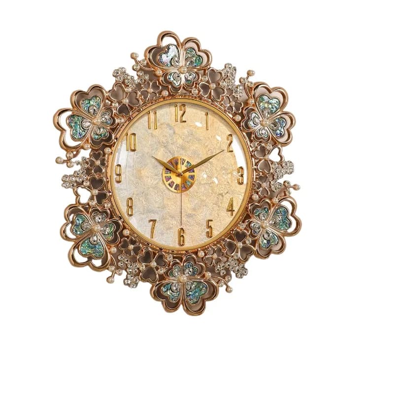 Light luxury living room wall clock modern high-end atmosphere creative decoration clock wall hanging