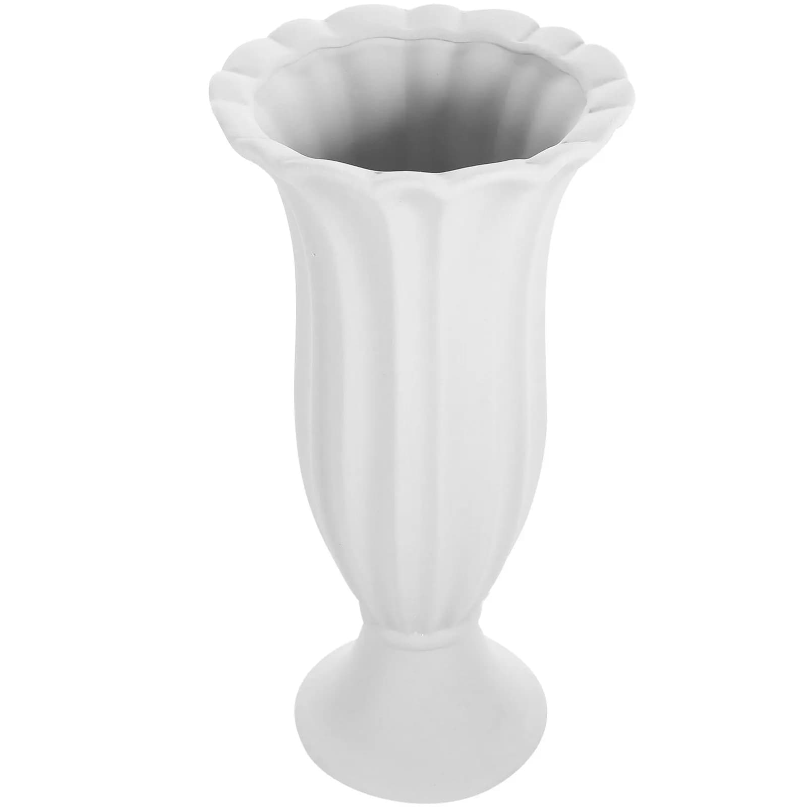 Vaso per Fiori a Colonna Romana, Portafiori per Cimitero e Tombe, Urna in Ceramica, Fioriera da Giardino, Vaso Decorativo per Cimitero