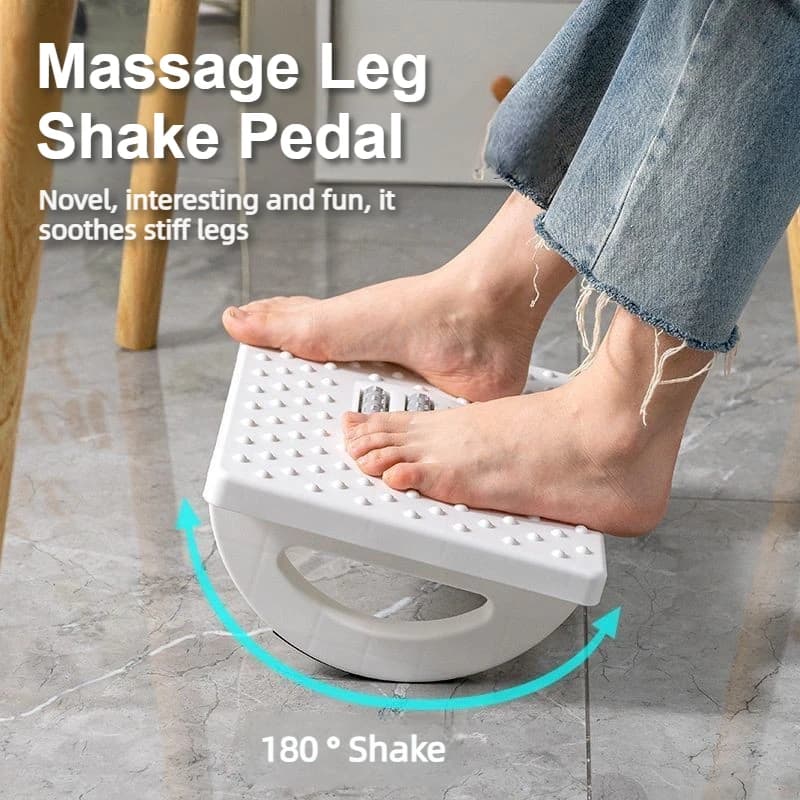 Pedale multifunzionale per massaggio ai piedi sotto il tavolo, poggiapiedi con gambe incrociate antideformazione, sgabello rilassante per gambe a dondolo