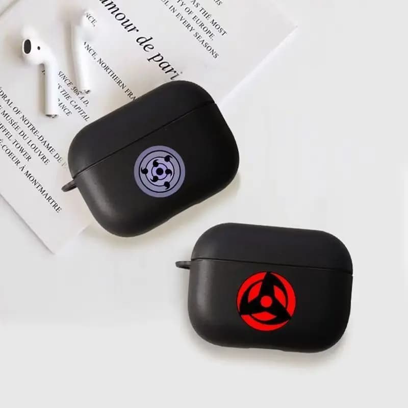 Cartoon Naruto Eyes Auricolare Cassa Del Telefono per Apple AirPods 1 2 3 Pro 4 Pro2 2nd Pro3 auto sportiva Auricolare Bluetooth copertura per cuffie