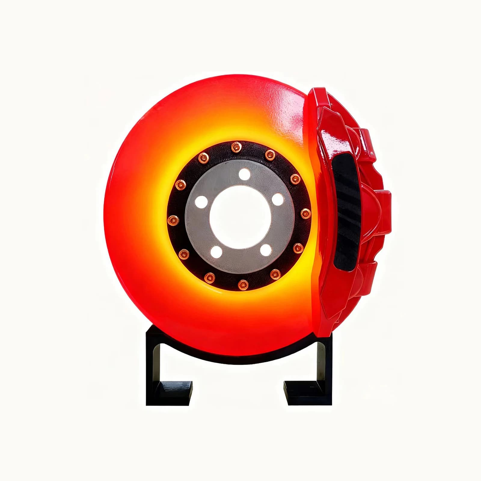 Disco freno da corsa Luce al neon Insegna acrilica alimentata tramite USB per garage Officina Decorazione da parete Ventole per auto Bagliore dimmerabile