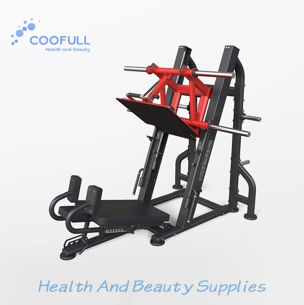 Coofull Commercial Equipment Plate Loaded Free Weight Leg Muscle Exercise Degree Leg Trainer Leg Press Machine for Fitness Club