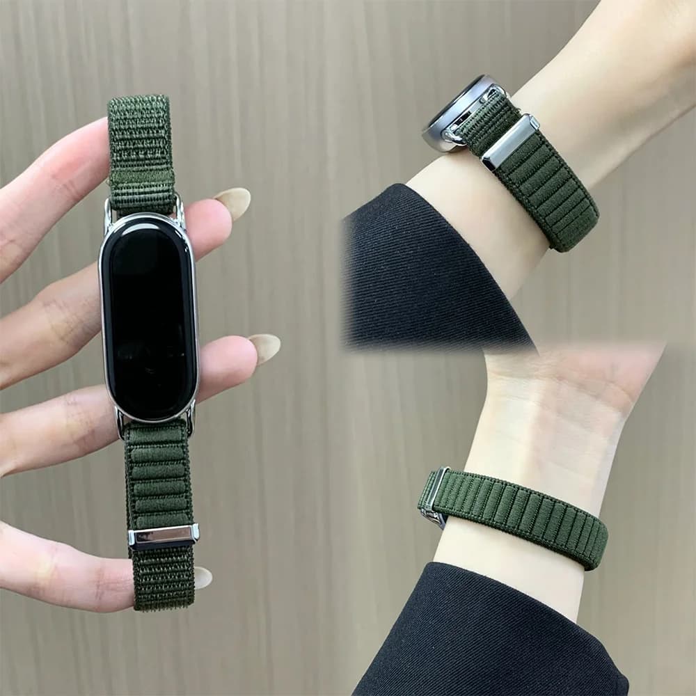 Nylon regolabile per Xiaomi smart Band 10 9 8 Accessori cinturino Bracciale sportivo Sostituzione correa Mi Miband 8 9 10 cinturino NFC