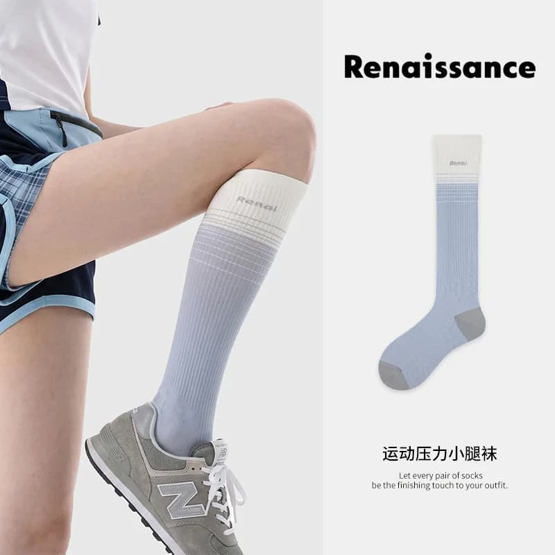 Micro-Pressure Thin Yoga Sports Compression Socks for Running, Jump Rope, Fitness, and Professional Calf Support