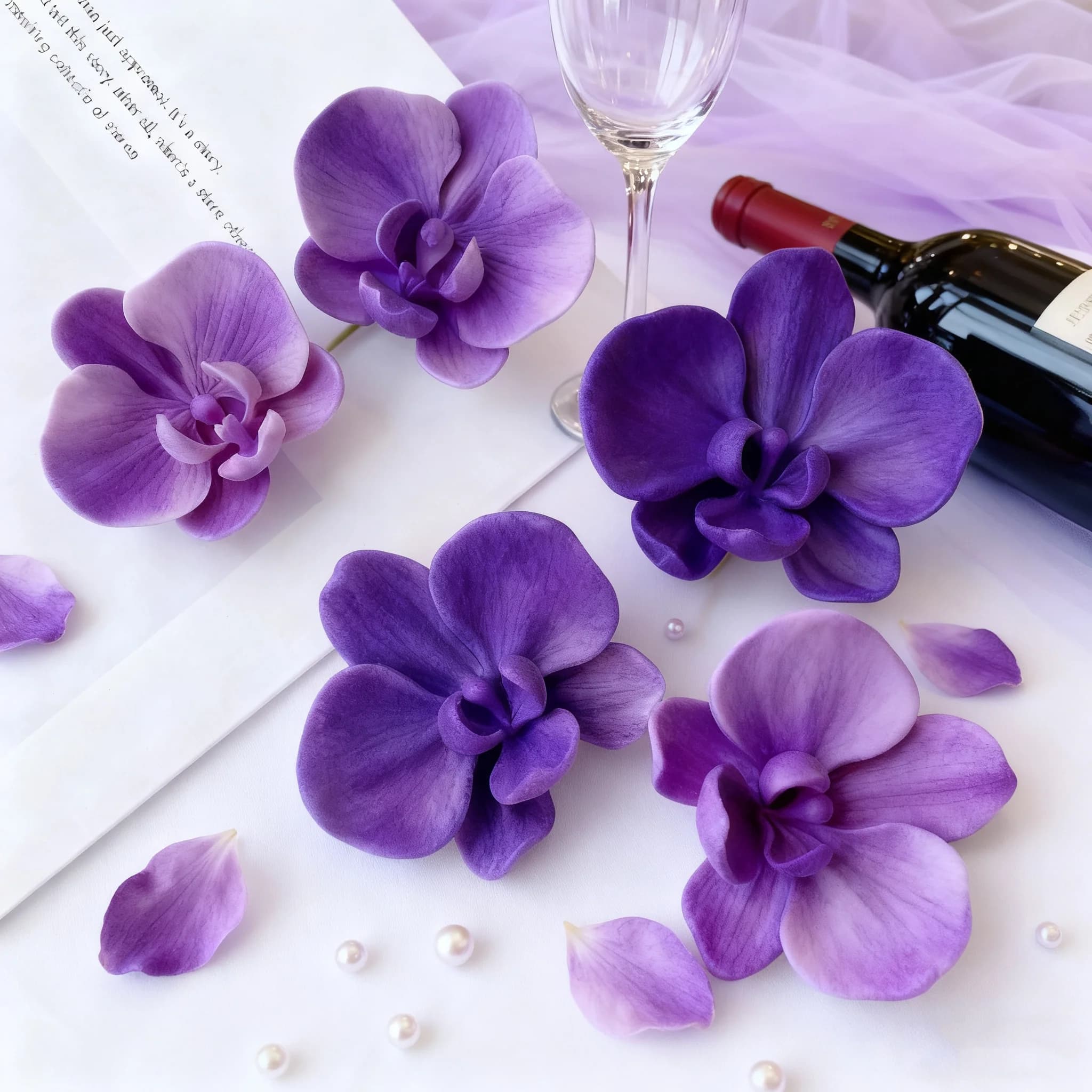 Fai da te Phalaenopsis Fiore di orchidea Stampo in silicone Candela profumata floreale Stampo in gesso Sapone fatto a mano Forniture per la produzione